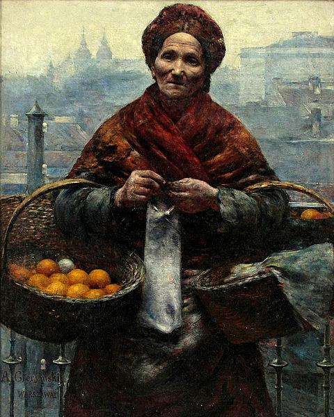Aleksander Gierymski Jewish woman selling oranges